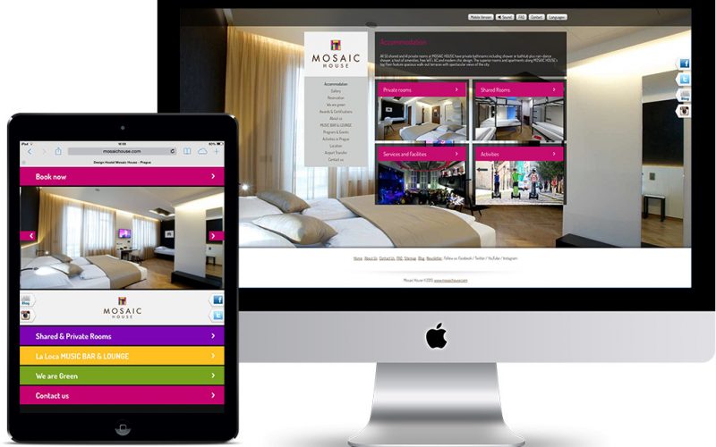 Mosaic House — New Website for a Vibrant Eco-Friendly Design and Music Hostel in Prague photo