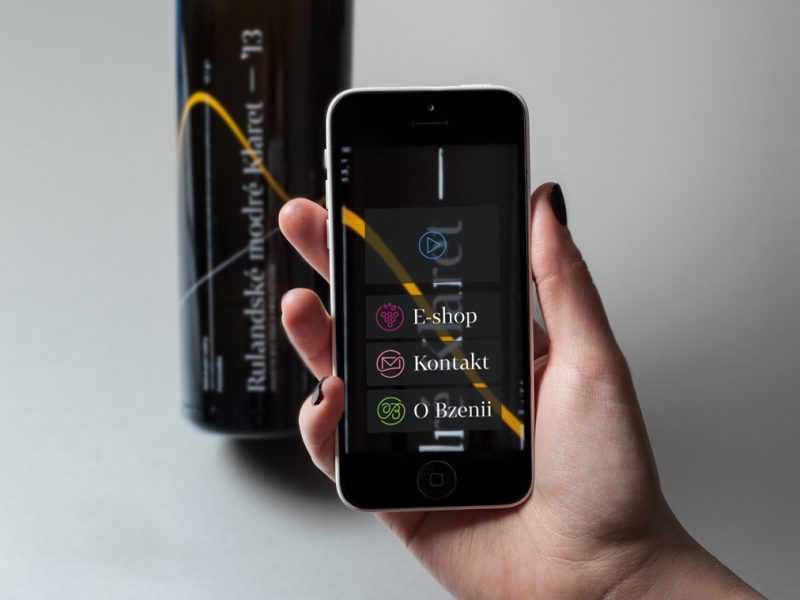 Bzenia Winery Rebranding — How We Created a New Visual Identity and an E-Commerce Website Incorporating AR photo