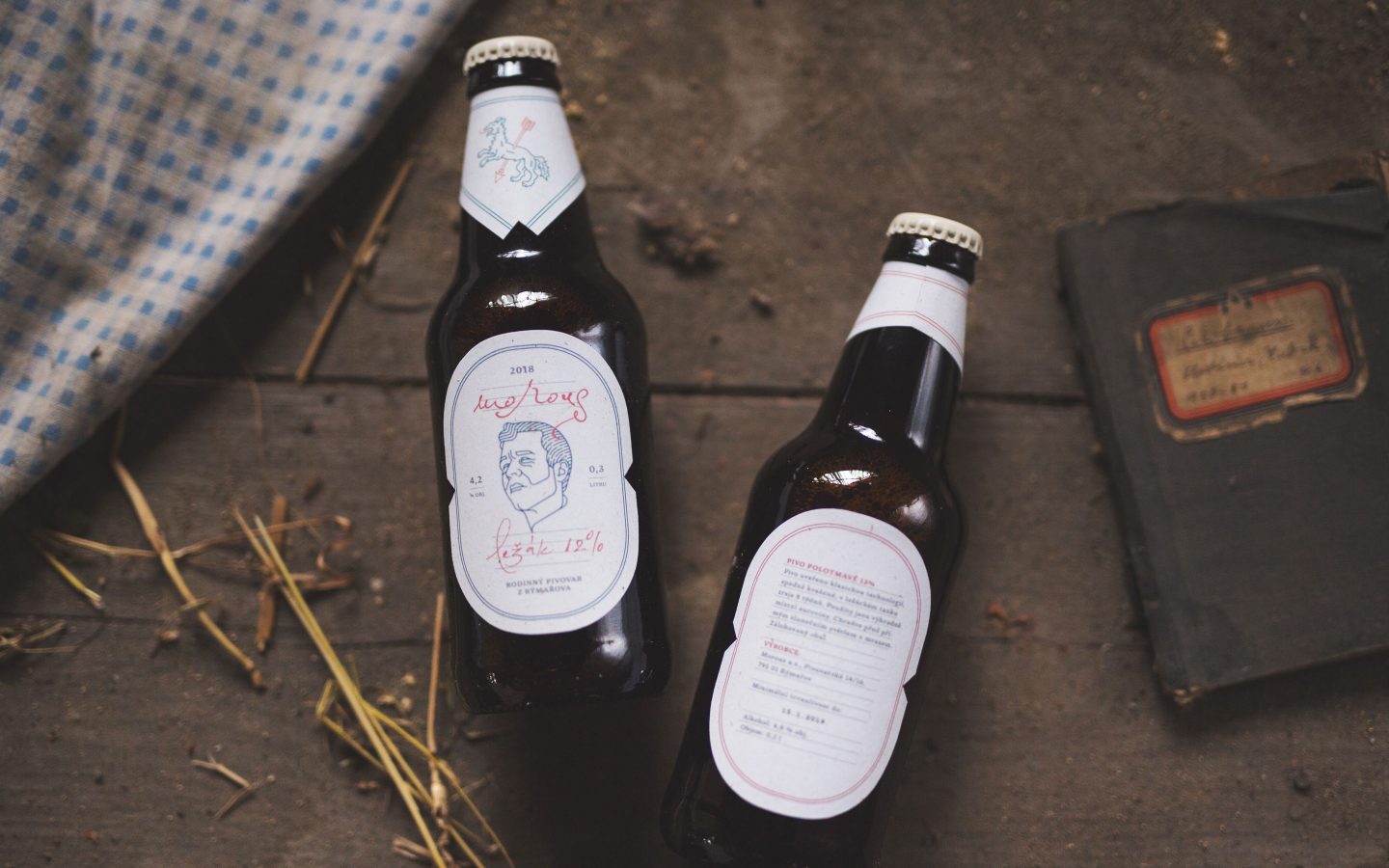 Morous — Visual Identity and Label Design for a Rough Beer from Sudetenland image