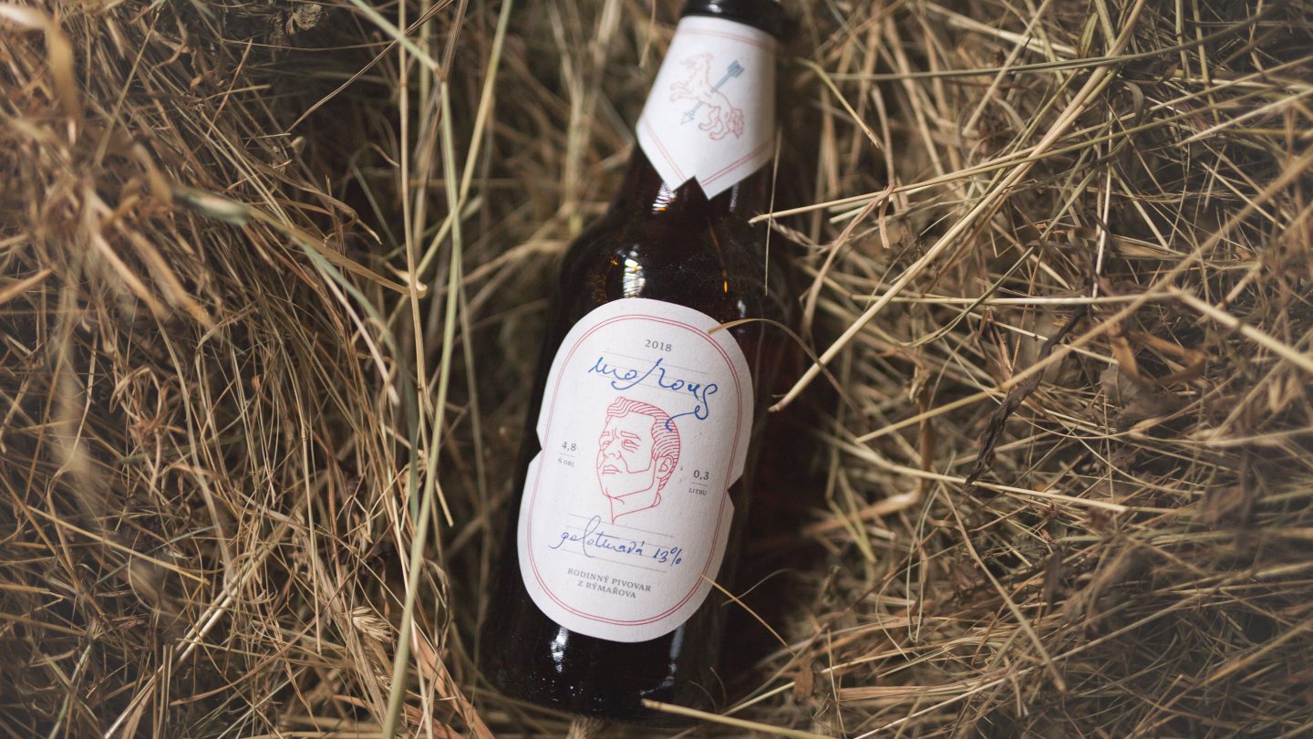 Morous — Visual Identity and Label Design for a Rough Beer from Sudetenland photo